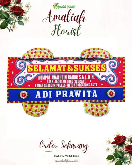 Papan Bunga Ucapan Selamat Semampirejo